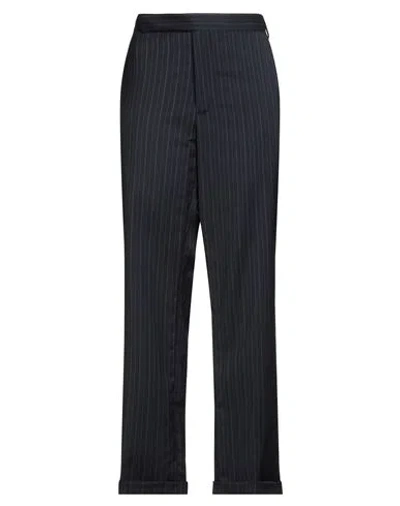 Lardini Woman Pants Midnight Blue Size 10 Wool, Polyamide, Elastane In Black