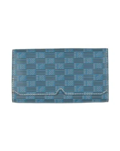 Moreau Paris Woman Wallet Azure Size - Calfskin In Blue