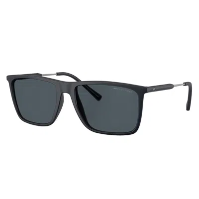 Armani Exchange Ax 4160s 838087 57mm Unisex Square Sunglasses In Black