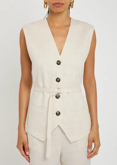 Day Birger Et Mikkelsen Palmer Woven Waistcoat Top In White