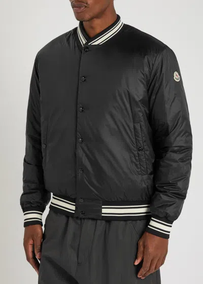 Moncler Bouchet Reversible Padded Bomber Jacket In Black