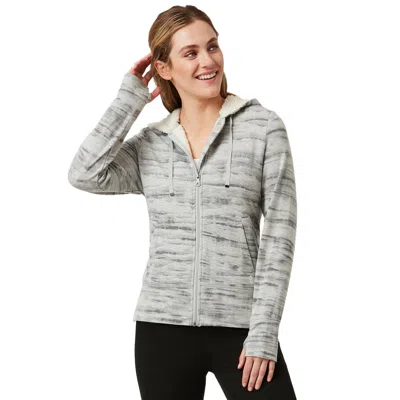 Free Country Women's Luxe+ Sherpa Lined Jacket In Gray