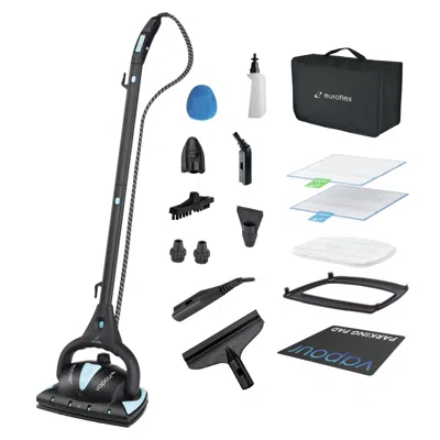 Euroflex Vapour Pro 20-piece All-in-one Steam Mop With Built-in Portable Steam Cleaner Refurbished