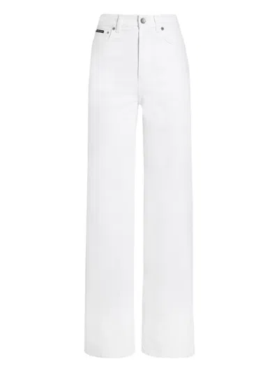 Dolce & Gabbana 5-pocket Denim Trousers In White
