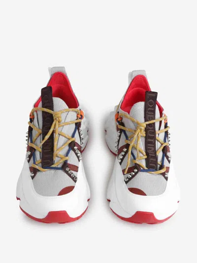 Christian Louboutin Trailnrun Sneakers With Spikes In Gray