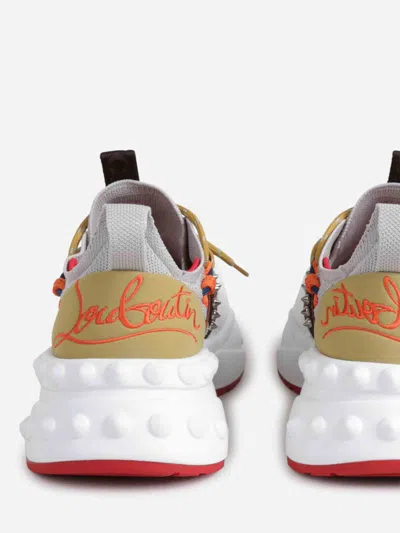 Christian Louboutin Trailnrun Sneakers With Spikes In Gray
