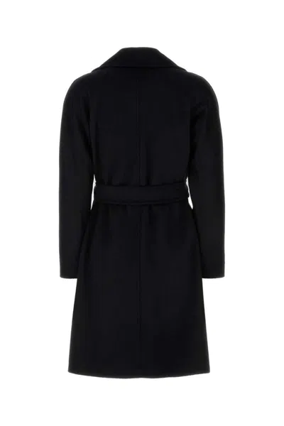Max Mara Pauline Coats And Trench Coats Black In Black