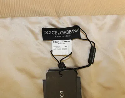 Dolce & Gabbana Beige Mink Fur Scarf Foulard Neck Wrap In Brown