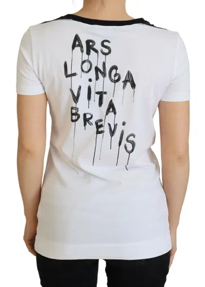 Dolce & Gabbana White Cotton T-shirt Crewneck T-shirt In White