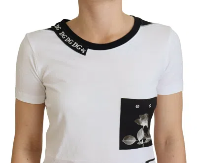 Dolce & Gabbana White Cotton T-shirt Crewneck T-shirt In White