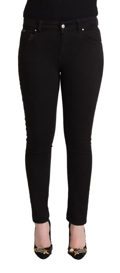 Dolce & Gabbana Black Skinny Denim Cotton Stretch Trouser Jeans In Black