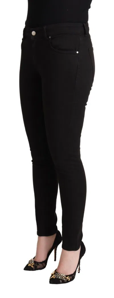 Dolce & Gabbana Black Skinny Denim Cotton Stretch Trouser Jeans In Black