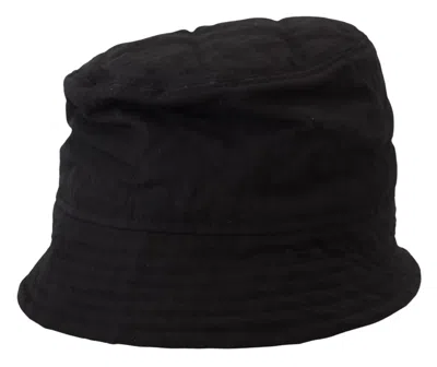 Dolce & Gabbana Black Nylon Women Bucket Cap Hat In Black