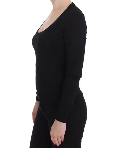 Dolce & Gabbana Black Cashmere Crewneck Sweater Pullover In Black