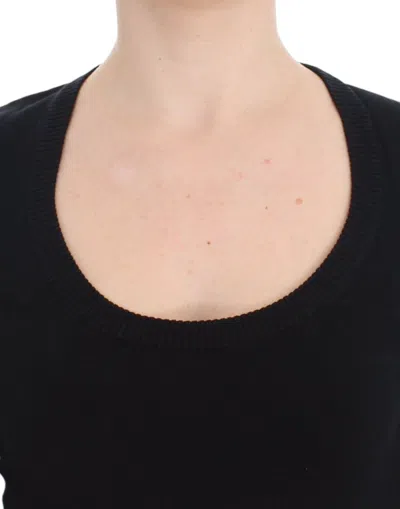 Dolce & Gabbana Black Cashmere Crewneck Sweater Pullover In Black