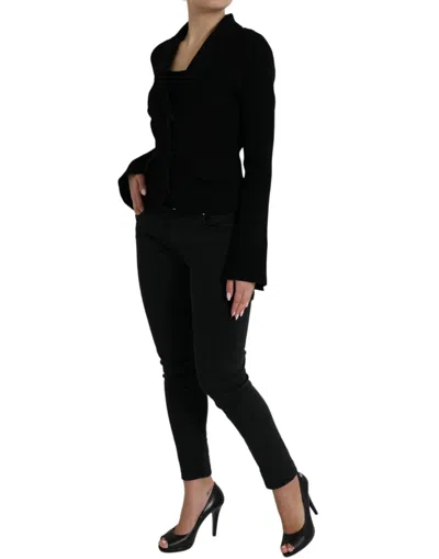 Dolce & Gabbana Elegant Black Designer Blazer For Women In Black