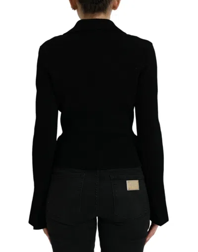 Dolce & Gabbana Elegant Black Designer Blazer For Women In Black
