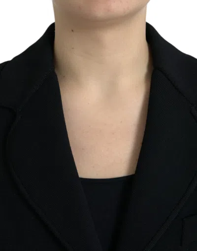 Dolce & Gabbana Elegant Black Designer Blazer For Women In Black