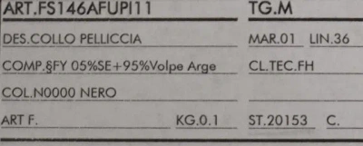 Dolce & Gabbana Black Silver Fox Fur Scarf In Black