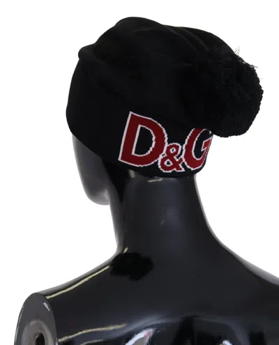 Dolce & Gabbana Elegant Black Virgin Wool Beanie In Black
