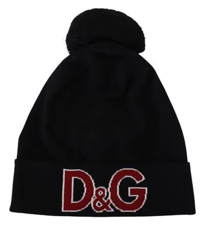 Dolce & Gabbana Elegant Black Virgin Wool Beanie In Black