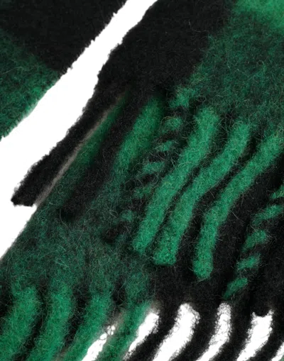 Dolce & Gabbana Elegant Checkered Poncho Jacket In Green