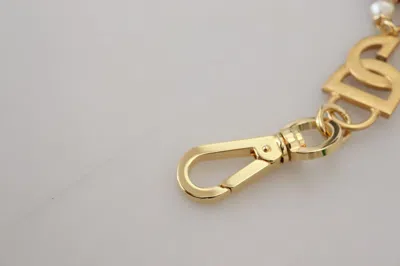Dolce & Gabbana Gold Tone Dg Logo Women Waist Chain Belt In Gold