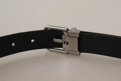 Dolce & Gabbana Red Exotic Leather Metal Logo Buckle Belt In Brown
