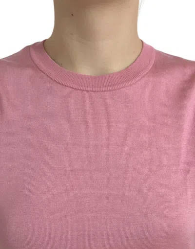Dolce & Gabbana Woman Sweater Antique Rose Size 6 Silk In Pink