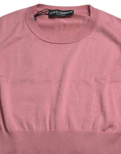 Dolce & Gabbana Woman Sweater Antique Rose Size 6 Silk In Pink