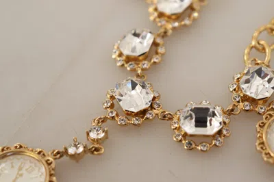 Dolce & Gabbana Elegant Timekeeper Statement Necklace In Gold