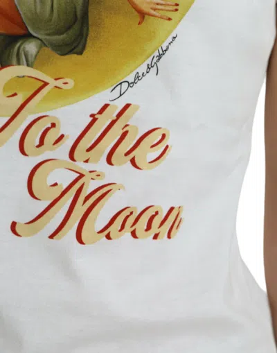 Dolce & Gabbana Bring Me To The Moon Print T-shirt In White
