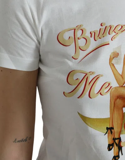 Dolce & Gabbana Bring Me To The Moon Print T-shirt In White