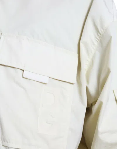 Dolce & Gabbana Elegant Yellow Windbreaker Jacket In Neutral