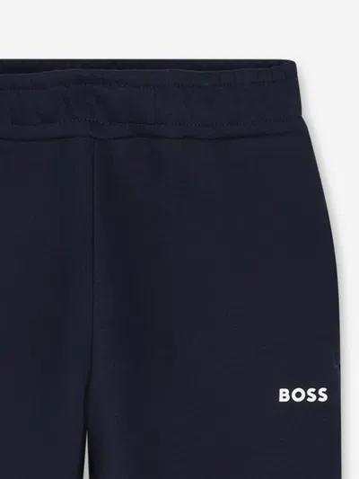 Hugo Boss Boss Boys Logo Joggers In Blue