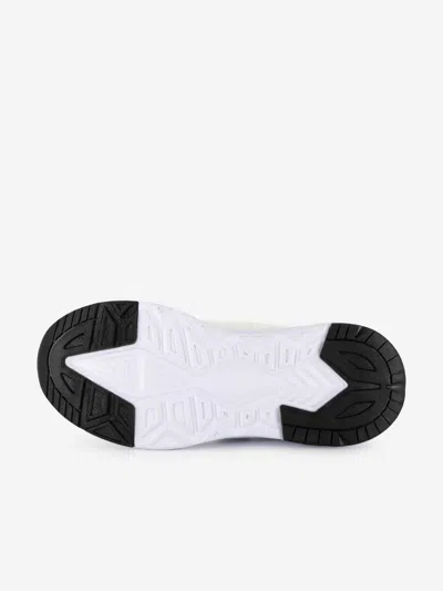 Hugo Boss Boss Boys Logo Trainers In Silver