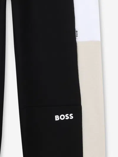 Hugo Boss Boss Boys Logo Joggers In Black
