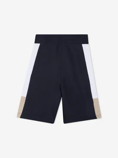 Hugo Boss Boss Boys Colourblock Bermuda Shorts In Blue