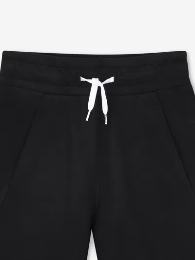 Hugo Boss Boss Boys Logo Print Shorts In Black