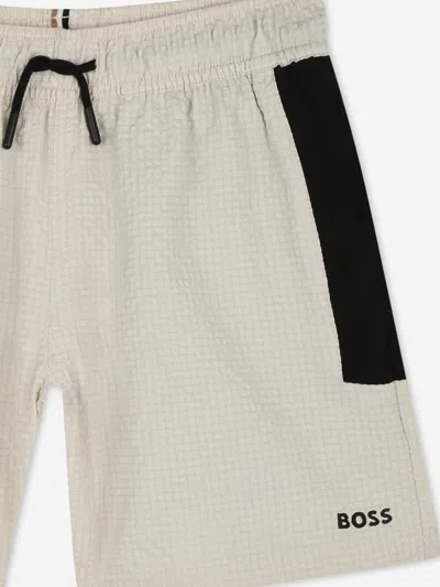 Hugo Boss Costume Con Logo In Neutral