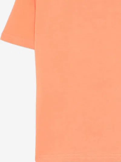 Hugo Boss Boss Boys Logo Print T-shirt In Orange
