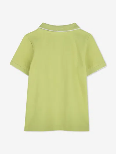 Hugo Boss Boss Baby Boys Logo Polo Shirt In Green