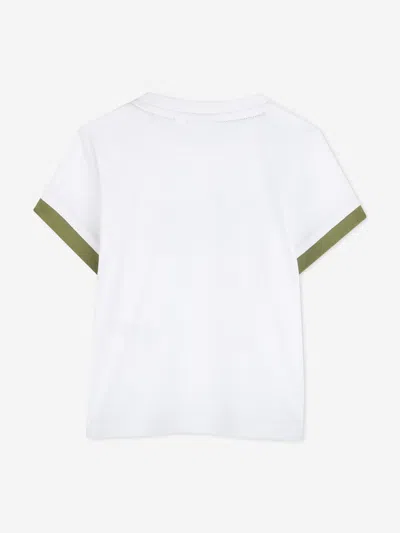 Hugo Boss Boss Baby Boys Logo Print T-shirt In White