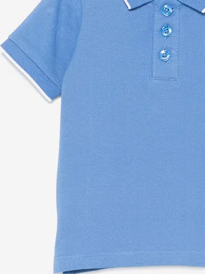 Hugo Boss Boss Baby Boys Logo Polo Shirt In Blue