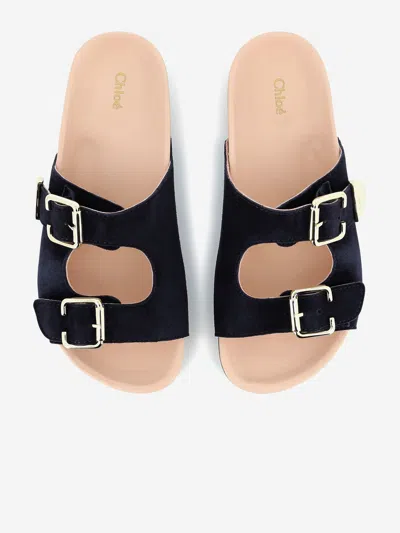 Chloé Girls Suede Sandals