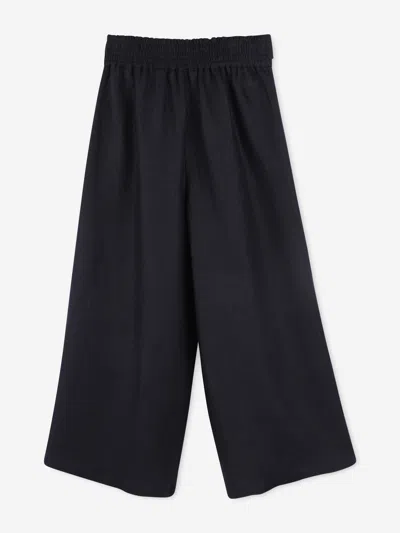 Chloé Linen Trousers In Blue