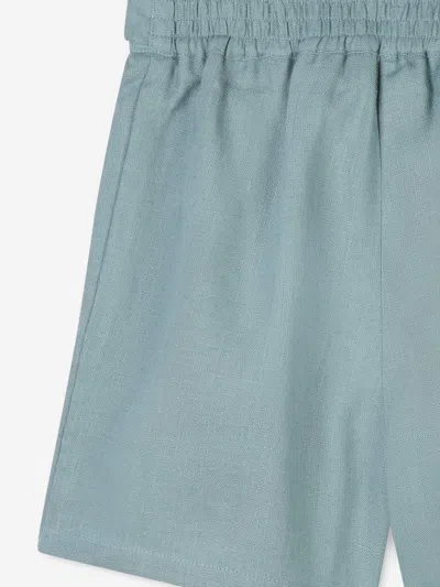 Chloé Linen Shorts In Blue