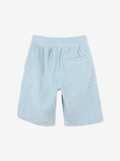 Givenchy Boys 4g Jacquard Shorts In Blue
