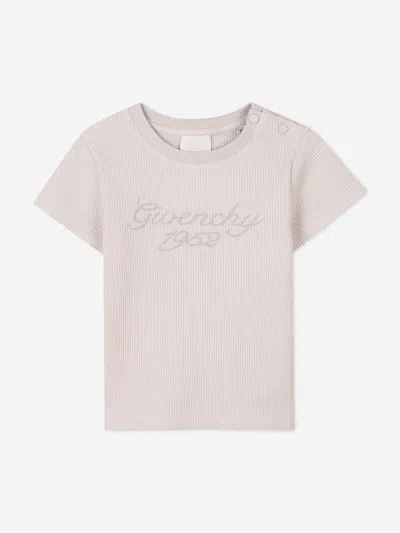 Givenchy Baby Boys Signature Print T-shirt In Pink