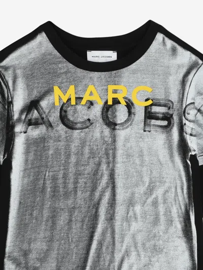Marc Jacobs Boys Trompe L'oeil T-shirt In Black